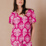 Blouse imprimée Idylla - Raisin - C'EST BEAU LA VIE !