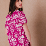Blouse imprimée Idylla - Raisin - C'EST BEAU LA VIE !