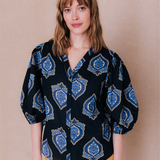 Blouse Serena - Bleu indigo - C'EST BEAU LA VIE !
