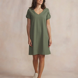 Robe courte Lannarob - Kaki - TBS FEMME