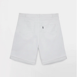 Bermuda ceinture semi-élastiquée Sintamid - Blanc - TBS FEMME