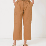 Pantalon large style cargo Safari - Café - C'EST BEAU LA VIE !