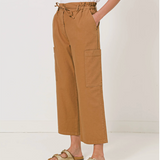 Pantalon large style cargo Safari - Café - C'EST BEAU LA VIE !