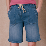 Short en denim Johanna - Stone - C'EST BEAU LA VIE !