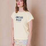 T-shirt brodé Bianca - Blond - C'EST BEAU LA VIE !