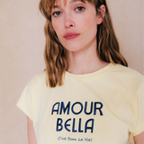 T-shirt brodé Bianca - Blond - C'EST BEAU LA VIE !
