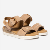 Sandales compensées Praline - Noisette - TBS FEMME