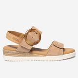 Sandales compensées Praline - Noisette - TBS FEMME