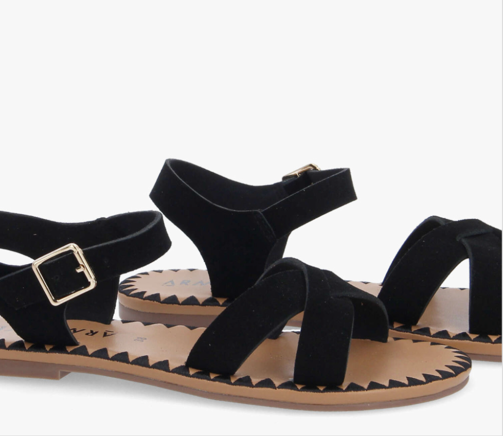 Sandales à brides croisées Ivy Cross W - Noir - ARMISTICE