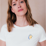 T-shirt à print à manches courtes Bellisima - Blanc - C'EST BEAU LA VIE !