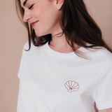 T-shirt à manches courtes print Cannelle - Blanc - C'EST BEAU LA VIE !