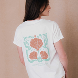 T-shirt à manches courtes print Cannelle - Blanc - C'EST BEAU LA VIE !
