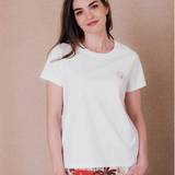 T-shirt à manches courtes print Cannelle - Blanc - C'EST BEAU LA VIE !