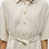 Robe chemise courte ample ceinturée Objsanne - Gris - OBJECT
