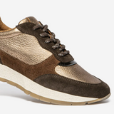 Tennis EULALIE TBS – détail cuir métallisé, suède et lacets
