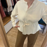 Cardigan chic à manches bouffantes boutons dorés  - DES PETIS HAUTS