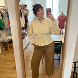 Cardigan chic à manches bouffantes boutons dorés  - DES PETIS HAUTS