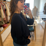 Cardigan chic à manches bouffantes boutons dorés  - DES PETIS HAUTS