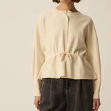Cardigan chic à manches bouffantes boutons dorés  - DES PETIS HAUTS