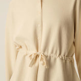 Cardigan chic à manches bouffantes boutons dorés  - DES PETIS HAUTS