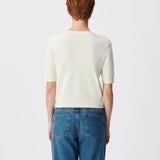 Cardigan court chic à manches courtes B317085 - Ecru - IKKS WOMEN