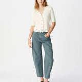 Cardigan en tricot torsadé à manches courtes B317235 - Ecru - IKKS WOMEN