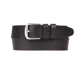 Ceinture en cuir italien fait main largeur 4cm - Noir - PETROL INDUSTRIES HOMME