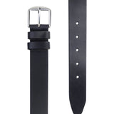 Ceinture en cuir italien fait main largeur 4cm - Noir - PETROL INDUSTRIES HOMME