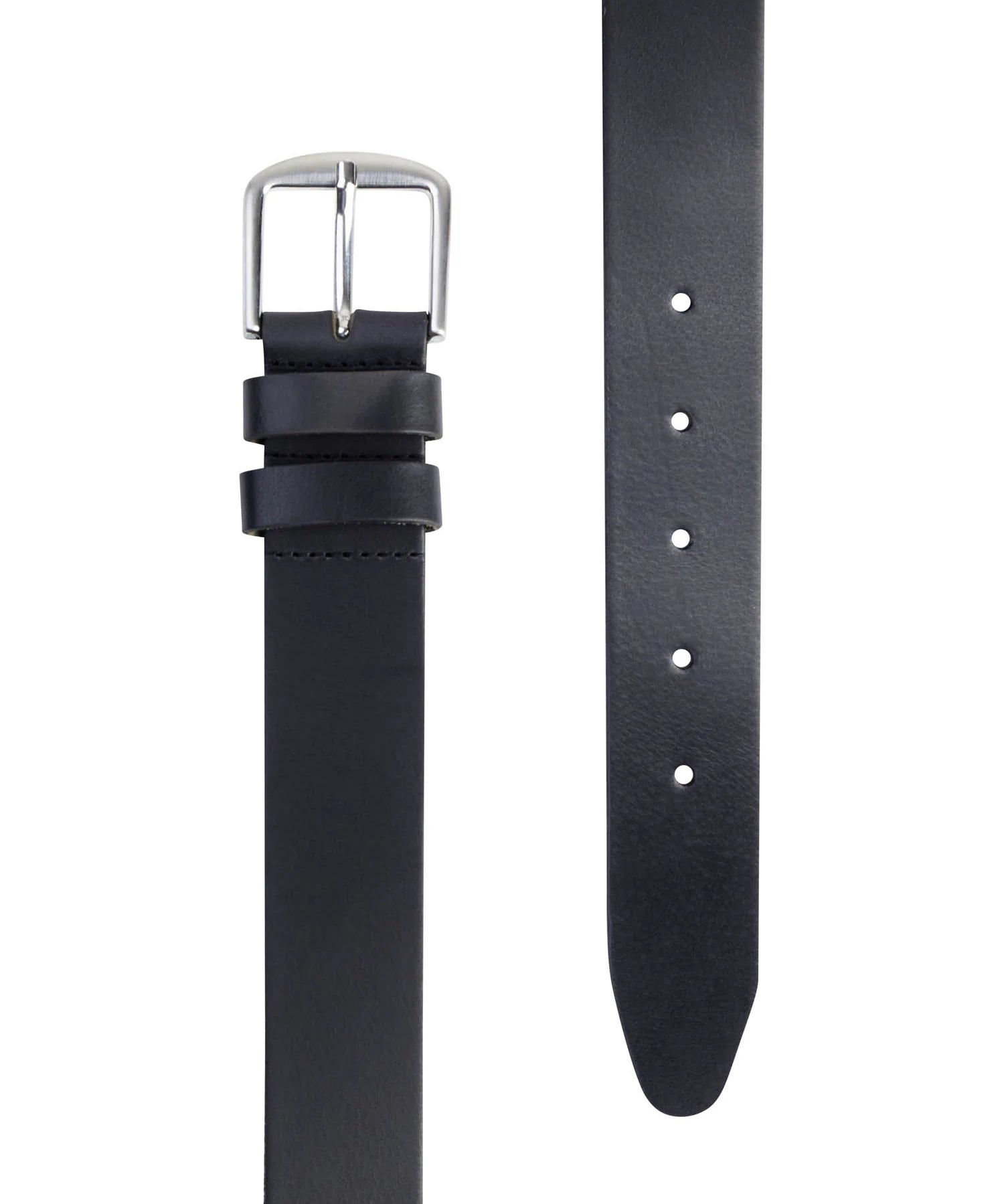 Ceinture en cuir italien fait main largeur 4cm - Noir - PETROL INDUSTRIES HOMME