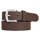Ceinture en cuir véritable largeure 3.5cm - Marron - PETROL INDUSTRIES HOMME