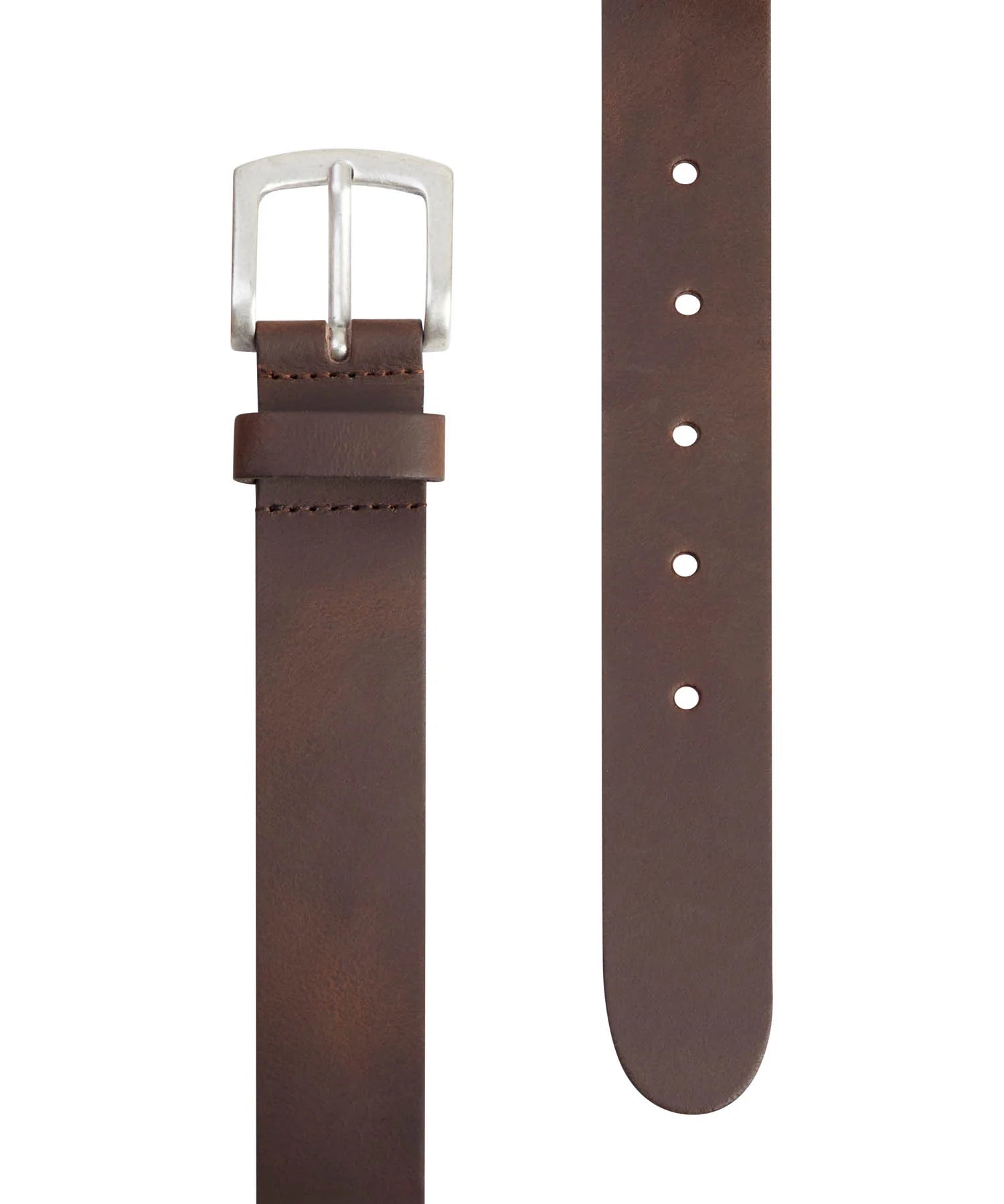Ceinture en cuir véritable largeure 3.5cm - Marron - PETROL INDUSTRIES HOMME
