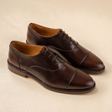 Chaussures Richelieu homme luxe en cuir Django - Bison - BOBBIES HOMME
