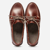 Chaussures bateau en cuir Phenis - Acajou - TBS HOMME