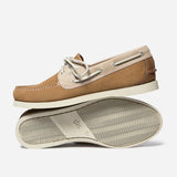 Chaussures bateau en cuir à lacets Phenis - Tan & Beige - TBS HOMME