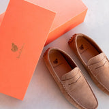 Chaussures bateau en daim pour homme Lewis - Antilope - BOBBIES HOMME