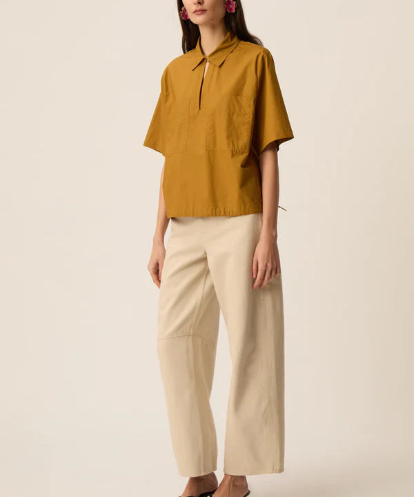 Chemise Rebya en popeline de coton modulable - Mousse - DES PETITS HAUTS