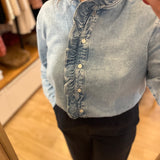 Chemise jean à patte volantée Lassa - Bleach - DES PETITS HAUTS