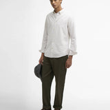 Chemise ajustée rayée en pur coton Oxtown - BARBOUR HOMME