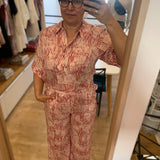 Chemise à rayures froncée Leony - Rose - SUNCOO FEMME