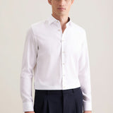 Chemise business ajustée homme sans repassage - Blanc - SEIDENSTICKER