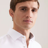Chemise business ajustée homme sans repassage - Blanc - SEIDENSTICKER