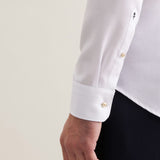 Chemise business ajustée homme sans repassage - Blanc - SEIDENSTICKER