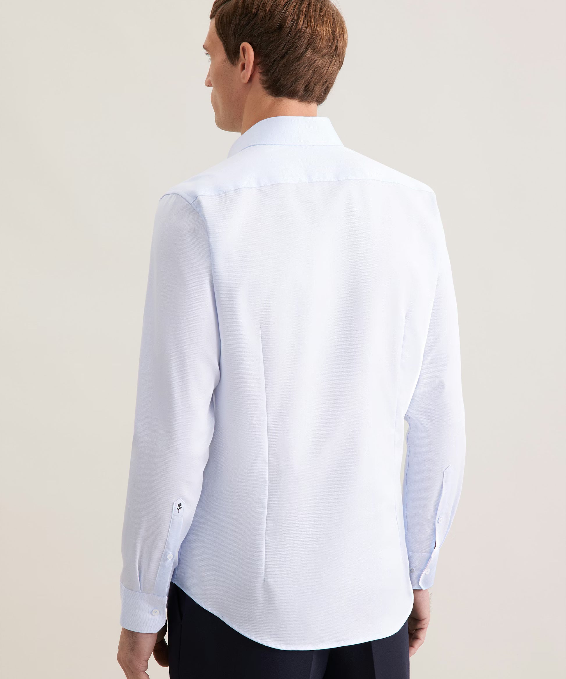 Chemise business ajustée homme sans repassage - Bleu clair - SEIDENSTICKER