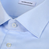 Chemise business ajustée homme sans repassage - Bleu clair - SEIDENSTICKER