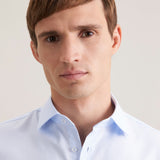 Chemise business ajustée homme sans repassage - Bleu clair - SEIDENSTICKER