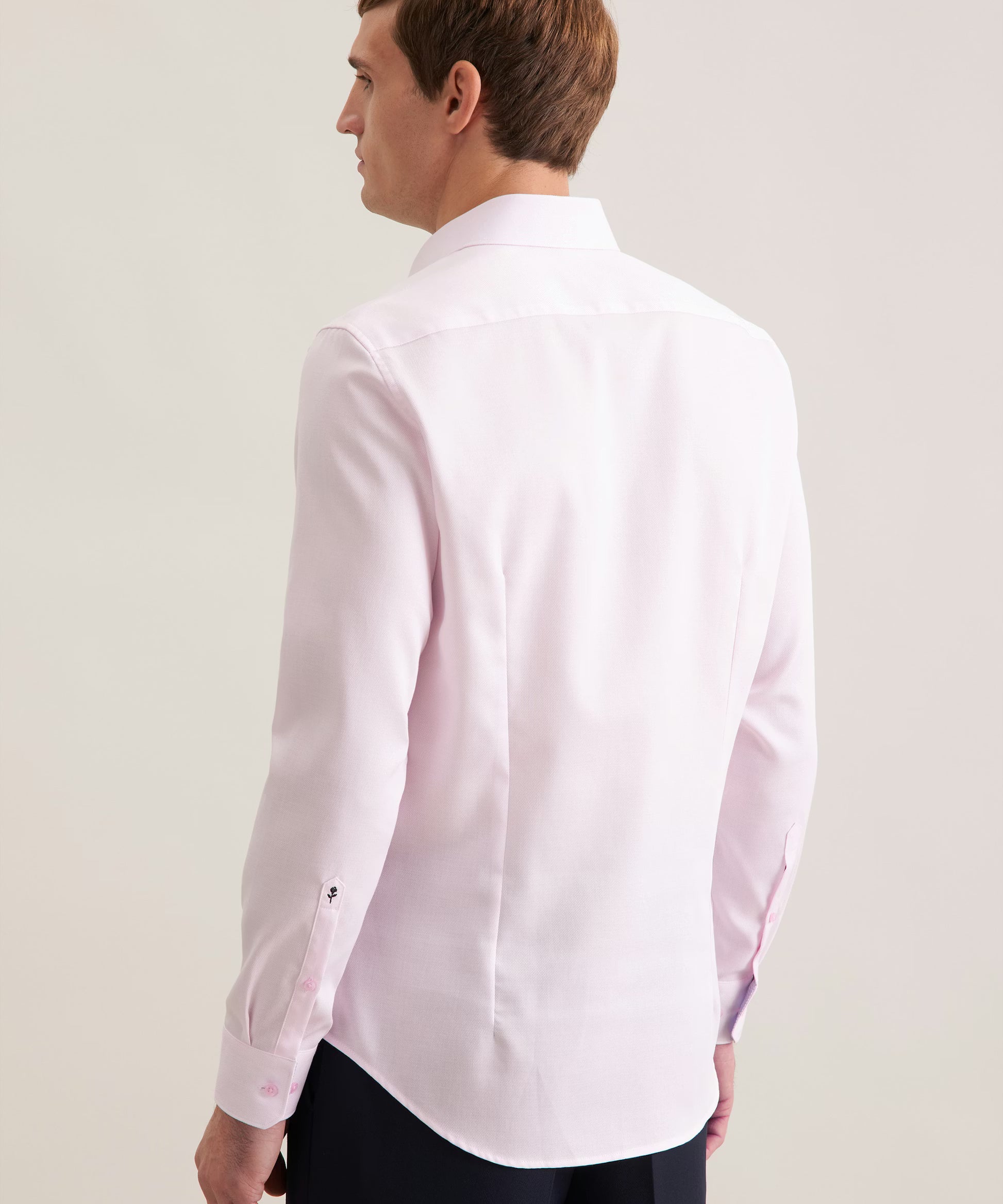 Chemise business ajustée homme sans repassage - Rose - SEIDENSTICKER