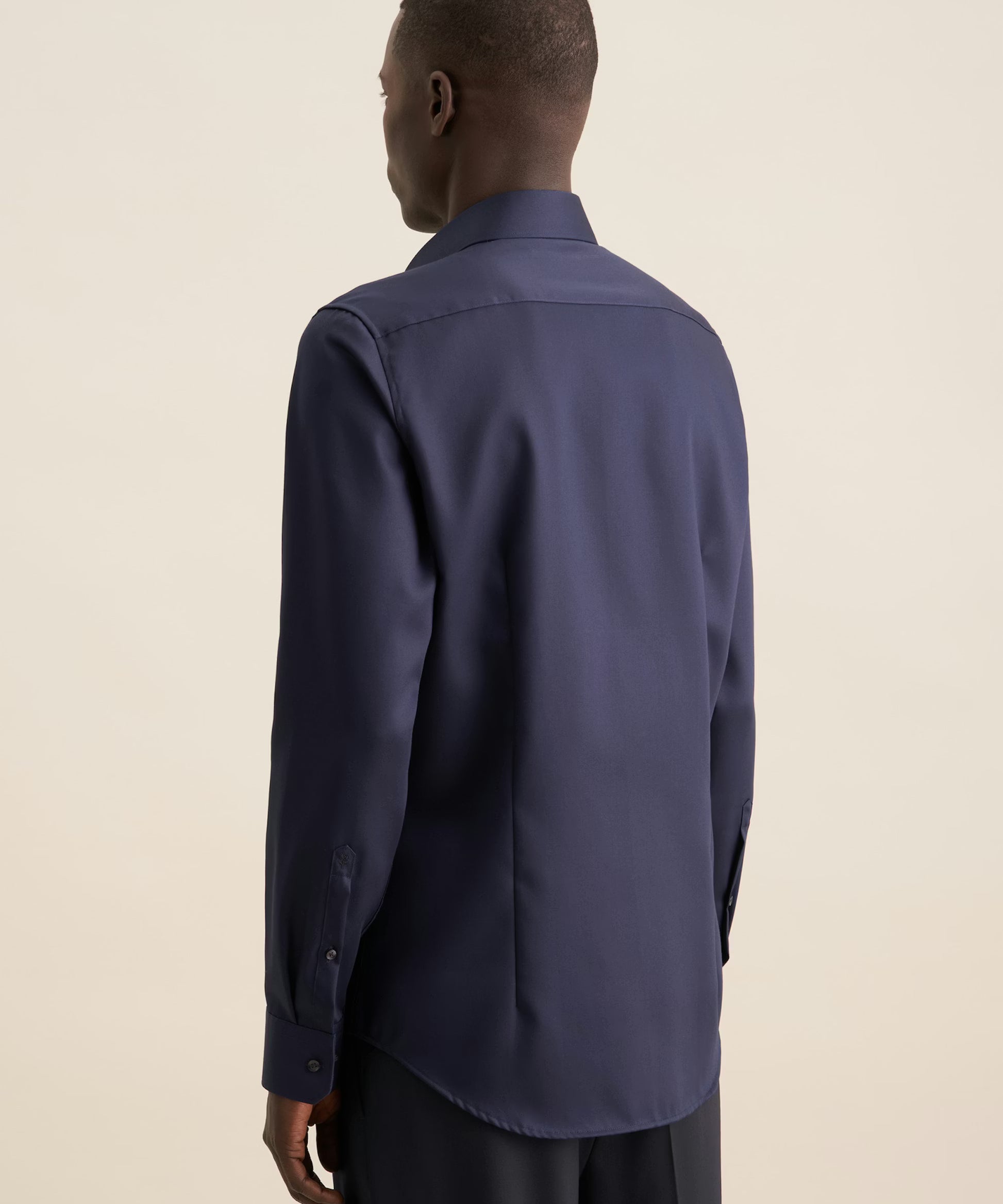 Chemise d'affaires ajustée pour homme - Bleu marine - SEIDENSTICKER