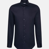 Chemise d'affaires ajustée pour homme - Bleu marine - SEIDENSTICKER