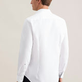 Chemise d'affaires unie cintrée pour homme - Blanc - SEIDENSTICKER