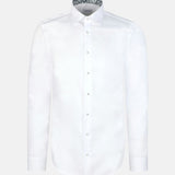 Chemise d'affaires unie cintrée pour homme - Blanc - SEIDENSTICKER